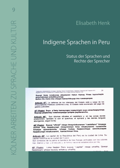 Titelbild: Sprachen in Peru